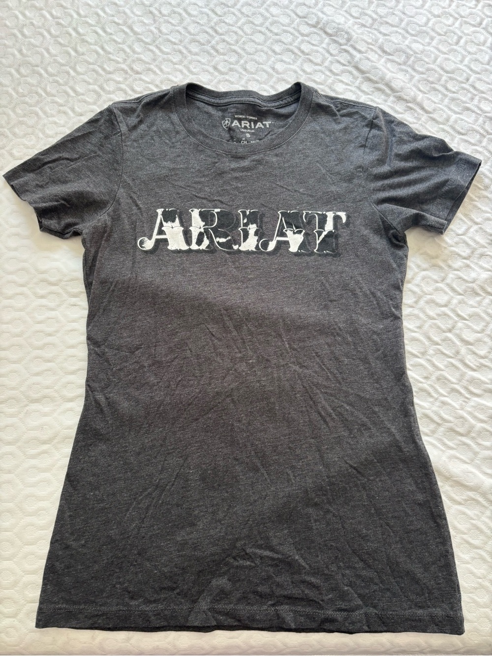 Ariat Charcoal Short-Sleeve Logo Tee